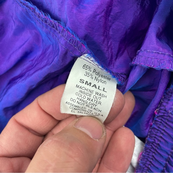 Vintage 90s Surf Style Iridescent Purple ￼Shorts Size Small Adult Swim Volley - Picture 3 of 3